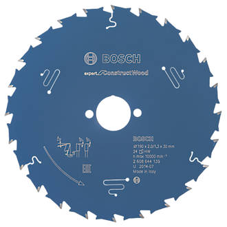 Image of Bosch Expert Construction Wood Circular Saw Blade 190mm x 30mm 24T 