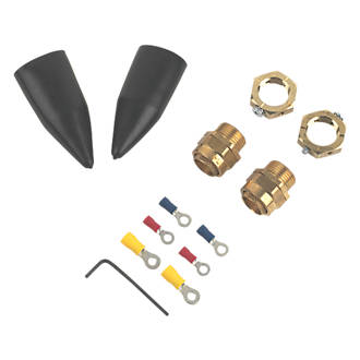 Image of Tauras Internal Brass 20 Gland Kit with Earthing Nut 2 Pack 
