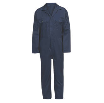 Image of General Purpose Coverall Navy Blue Large 52 3/4" Chest 31" L 