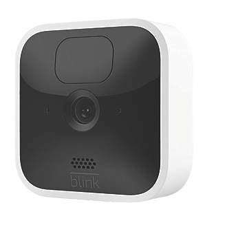Image of Blink Indoor Battery-Powered White Wireless 1080p Indoor Square Smart Camera 