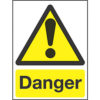 Image of "Danger" Sign 210mm x 150mm 