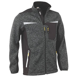 Image of JCB D+IF Full Zip Jumper Grey Marl Small 40" Chest 