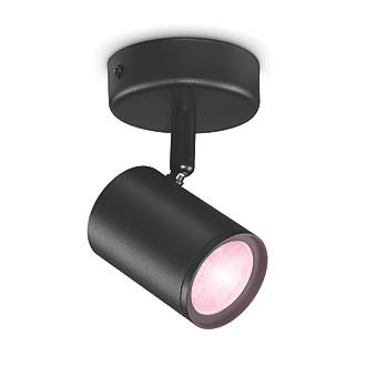 Image of WiZ Imageo RGB & White LED Wifi-Connected Adjustable Spotlight Black 5W 345lm 
