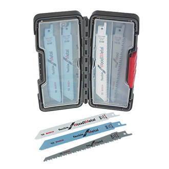 Image of Bosch 2607010902 Multi-Material Reciprocating Saw Blade Set 20 Pieces 