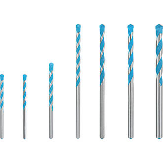 Image of Bosch Expert CYL-9 MultiConstruction Straight Shank Multipurpose Drill Bit Set 7 Pieces 