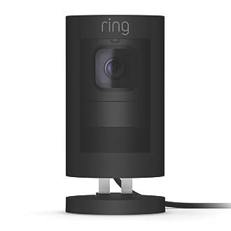 Image of Ring Stick Up Wired Camera Black 