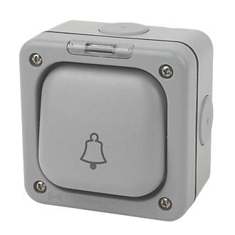 Image of MK IP66 10A 1-Gang 1-Way Weatherproof Outdoor Bell Switch 