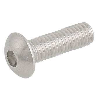 Image of Easyfix Button Head Socket Screws A2 Stainless Steel M5 x 16mm 50 Pack 