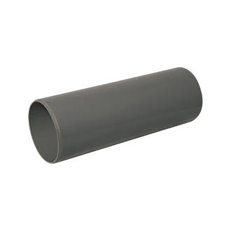 Image of FloPlast Round Rainwater Downpipe Anthracite Grey 68mm x 2.5m 6 Pack 