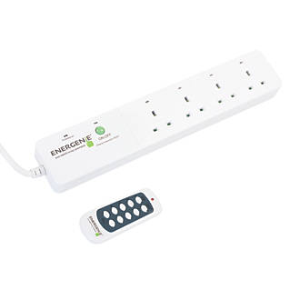 Image of Energenie MiHome 13A 4-Gang Extension Lead & Wireless Remote Control 1.8m 