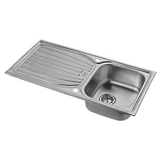 Image of Astracast Alto Kitchen Sink Stainless Steel 1 Bowl 980 x 510mm 