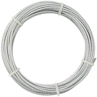 Image of Diall Wire Rope Silver 4mm x 10m 