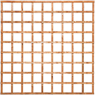 Image of Rowlinson Softwood Square Heavy Duty Trellis 6' x 6' 3 Pack 