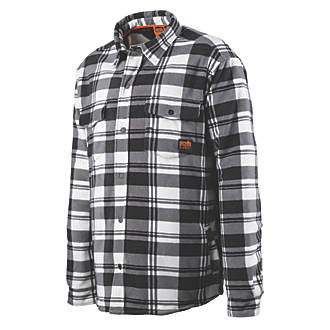 Image of Scruffs Padded Checked Shirt Black / White / Grey Medium 42" Chest 