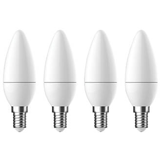 Image of LAP SES Candle LED Light Bulb 470lm 4.2W 4 Pack 