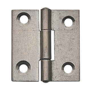 Image of Self-Colour Fixed Pin Butt Hinges 38mm x 36mm 2 Pack 