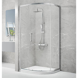 Image of Triton Neo Eight Framed Quadrant Shower Enclosure Non-Handed Chrome 1200mm x 900mm x 1900mm 