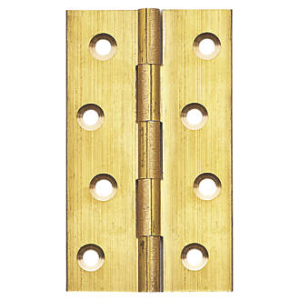 Image of Self-Colour Solid Drawn Butt Hinges 100mm x 60mm 2 Pack 
