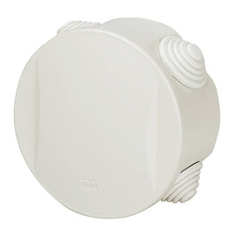 Image of Vimark 4-Entry Round Junction Box with Knockouts 83mm x 51mm x 83mm 