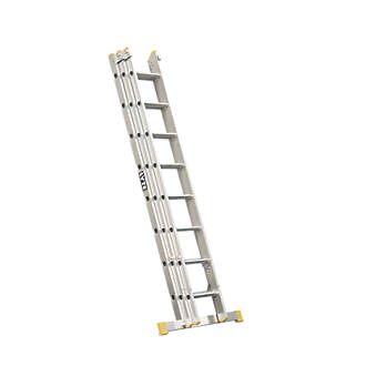 Image of Lyte 3-Section Aluminium Extension Ladder 5.26m 