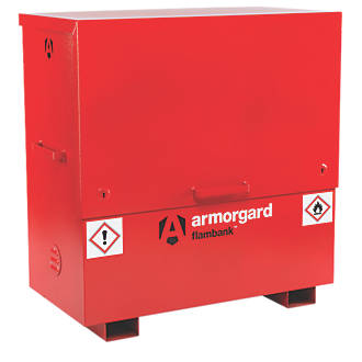 Image of Armorgard Flambank Hazardous Storage Chest Red 1275mm x 675mm x 1270mm 