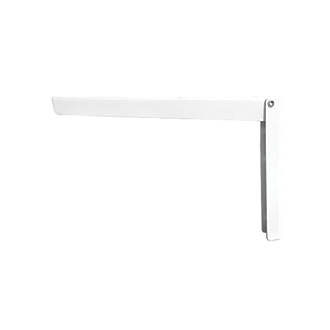 Image of Folding Shelf Brackets White 380mm x 300mm 2 Pack 