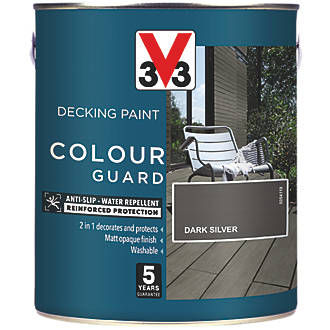 Image of V33 Colour Guard Decking Paint Dark Silver 2.5Ltr 