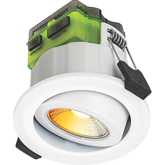 Image of Luceco FType Mk 2 Adjustable Cylinder Fire Rated LED Downlight Dim to Warm & CCT White 4-6W 675/690lm 