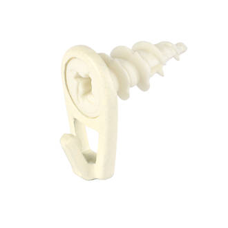 Image of Cobra WallDriller Self-Drilling Picture Hook for Plasterboard White 10 Pack 