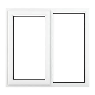 Image of Crystal Left-Hand Opening Clear Double-Glazed Casement White uPVC Window 905mm x 965mm 