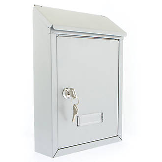 Image of Burg-Wachter Avon Post Box Silver Powder-Coated 