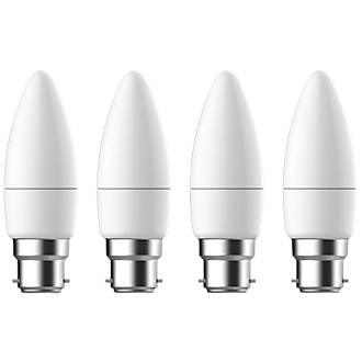 Image of LAP BC Candle LED Light Bulb 470lm 4.2W 4 Pack 