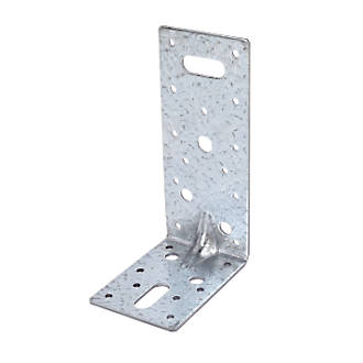 Image of Sabrefix Heavy Duty Angle Brackets Galvanised 63 x 90mm 10 Pack 