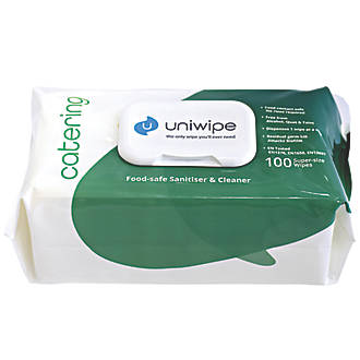 Image of Uniwipe Catering Cleaning Wipes White 600 Pack 