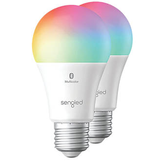 Image of Sengled B11-U2E ES A60 Assorted LED Smart Light Bulb 7.8W 806lm 2 Pack 