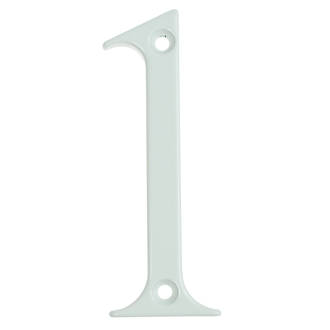 Image of Fab & Fix Door Numeral 1 White 80mm 