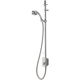 Image of Aqualisa Visage HP/Combi Ceiling-Fed Satin Chrome Thermostatic Digital Shower 