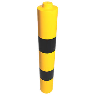 Image of Addgards BS183YB Bollard Sleeve Yellow & Black 183mm x 183mm 