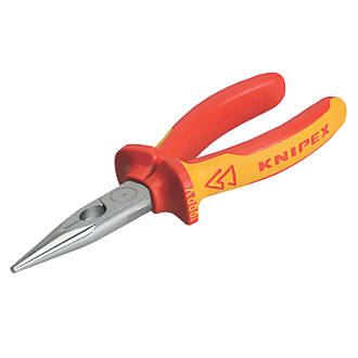 Image of Knipex VDE Snipe Nose Side Cut Pliers 6" 