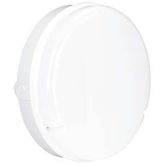 Image of Aurora UtiliteDrum Indoor & Outdoor Non-Maintained Emergency Round LED Bulkhead White 20W 1300lm 