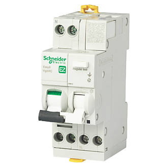 Image of Schneider Electric Easy9 10A 30mA DP Type B AFDD RCBO 