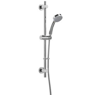 Image of Croydex Pressure Boost Shower Set Contemporary Design Chrome 