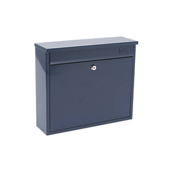 Image of Burg-Wachter Elegance Post Box Blue Powder-Coated 