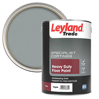 Image of Leyland Trade Heavy Duty Floor Paint Frigate Grey 5Ltr 