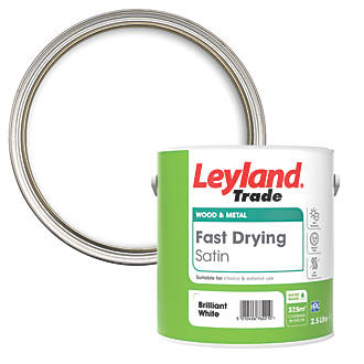 Image of Leyland Trade Fast Drying Paint Brilliant White 2.5Ltr 
