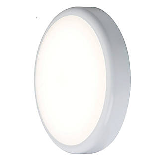 Image of Knightsbridge BT9ACT Indoor & Outdoor Round LED CCT Adjustable Bulkhead White 9W 730-810lm 