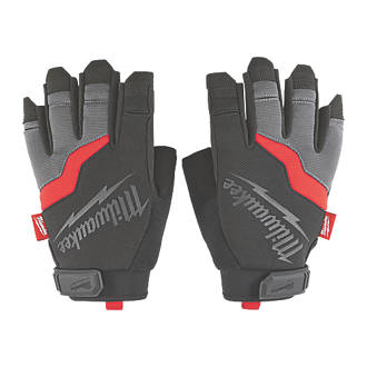 Image of Milwaukee Fingerless Gloves Black/Grey X Large 
