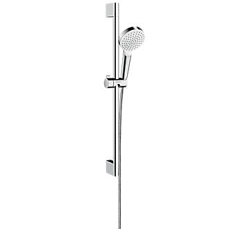 Image of Hansgrohe Crometta Shower Kit Modern Design Chrome / White 