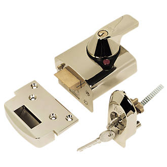 Image of Yale BS Night Latch Polished Brass 60mm 