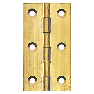 Image of Self-Colour Solid Drawn Butt Hinges 76mm x 41mm 2 Pack 